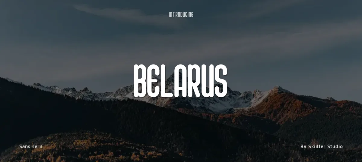 Belarus font preview