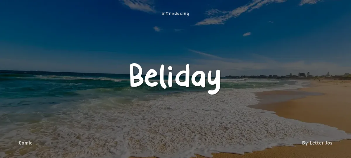 Beliday font preview