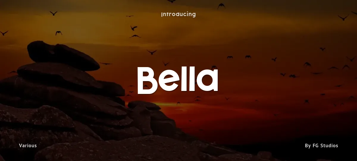 Bella font preview