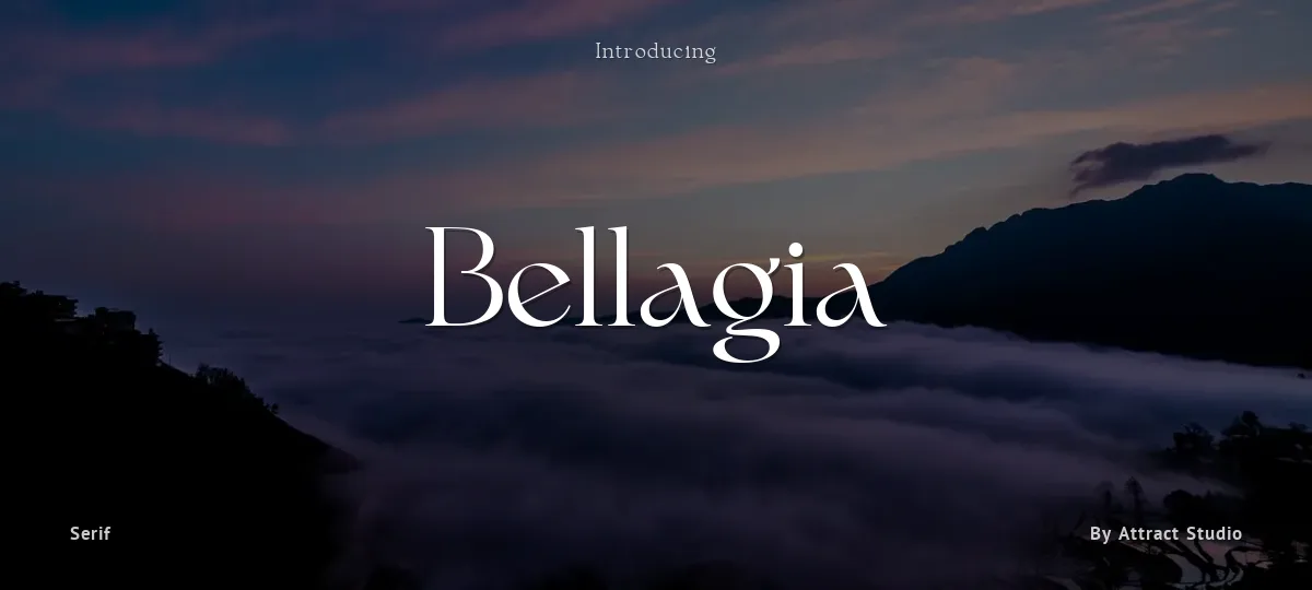 Bellagia font preview