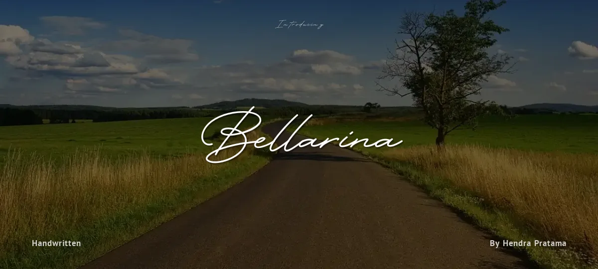 Bellarina font preview
