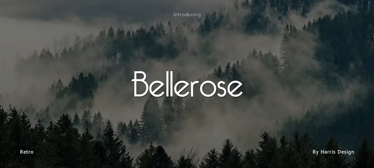Bellerose font preview