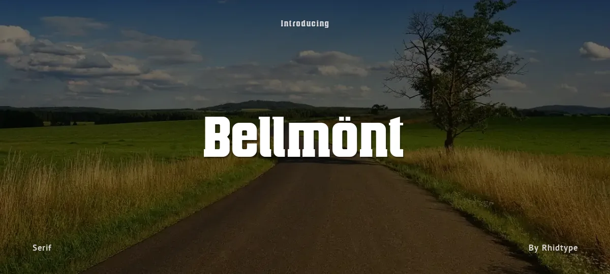 Bellmönt font preview