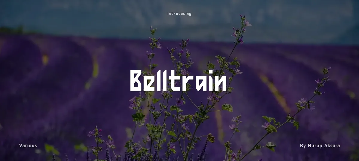 Belltrain font preview