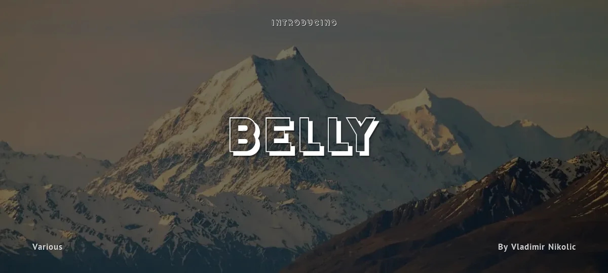 Belly font preview