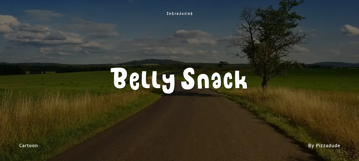 Belly Snack font preview