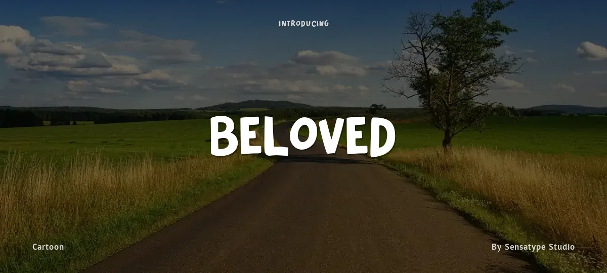 Beloved font preview