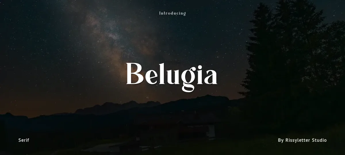 Belugia font preview
