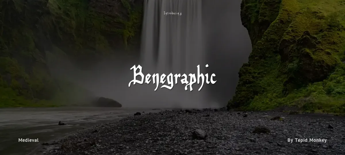 Benegraphic font preview