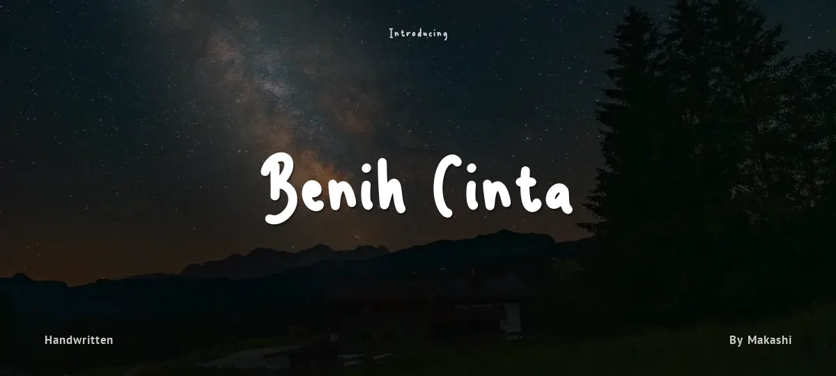 Benih Cinta font preview