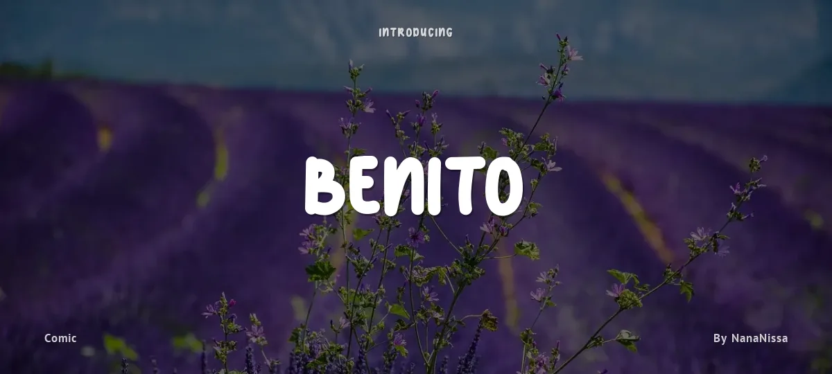 Benito font preview