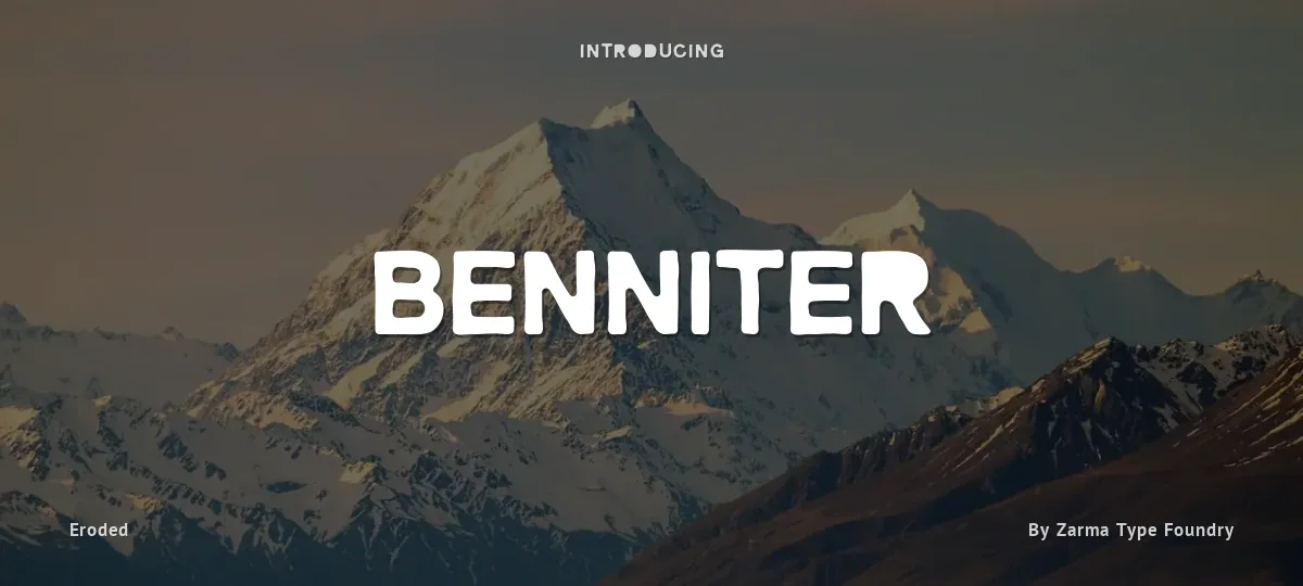 Benniter font preview