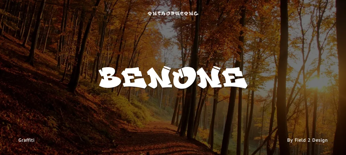 Benone font preview