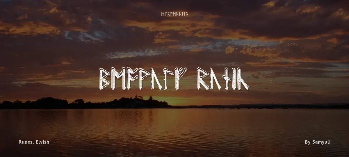 Beowulf Runic font preview