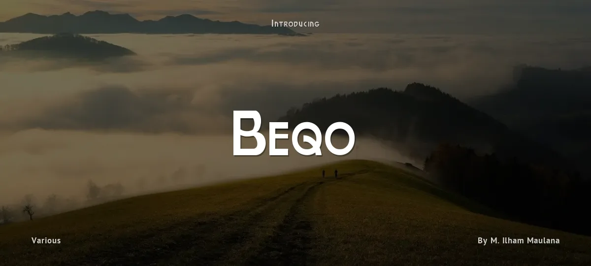 Beqo font preview