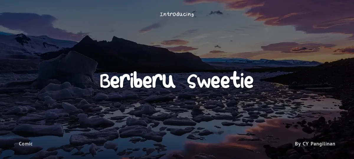 Beriberu Sweetie font preview