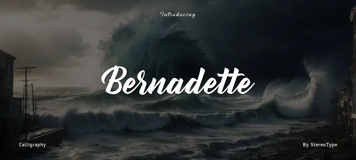 Bernadette font preview