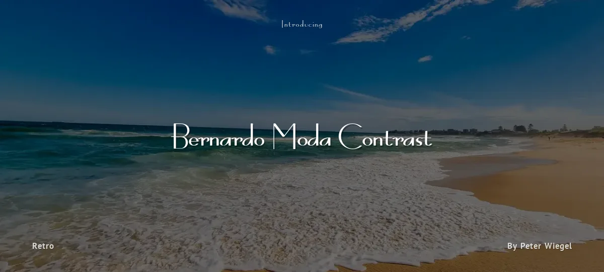 Bernardo Moda Contrast font preview