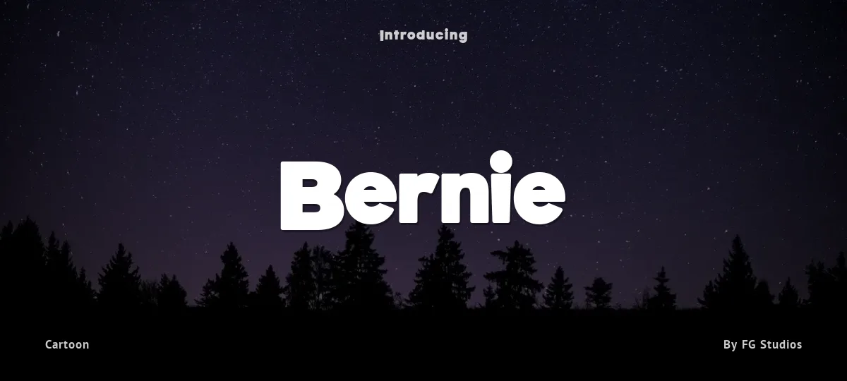 Bernie font preview