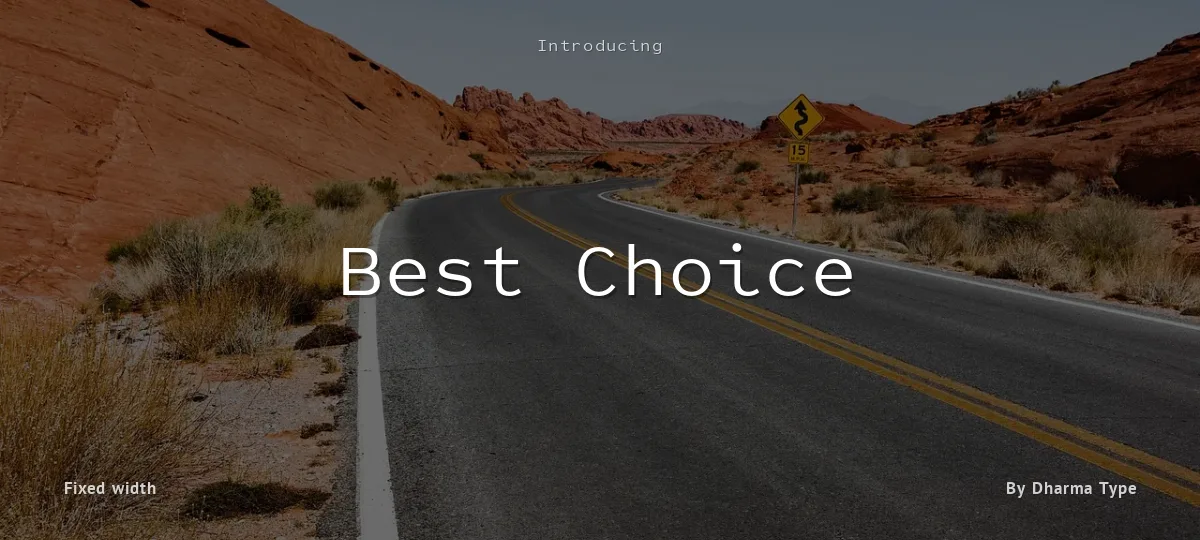 Best Choice font preview