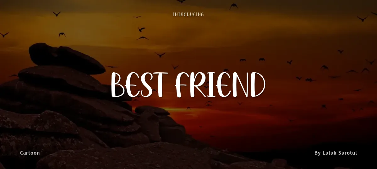 Best Friend font preview