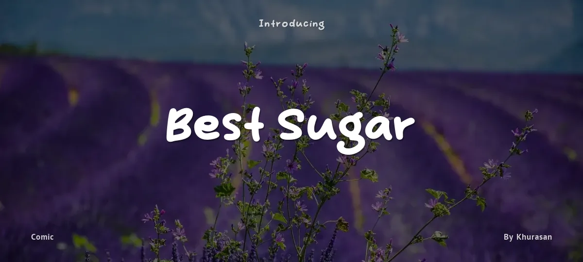 Best Sugar font preview