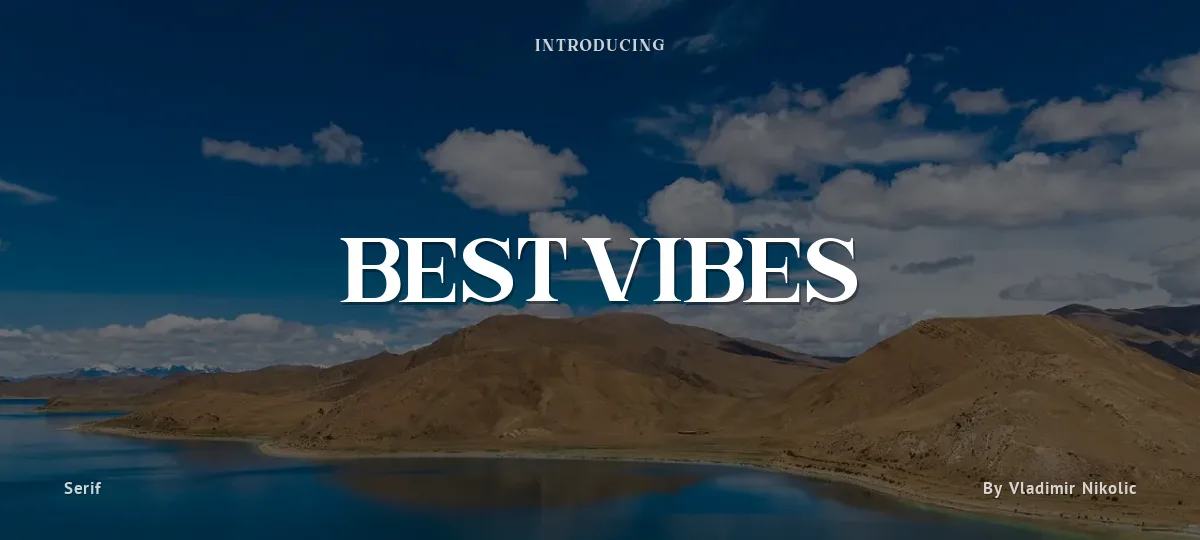 Best Vibes font preview