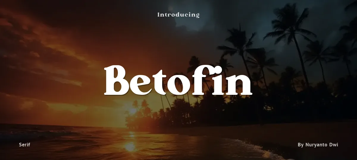 Betofin font preview