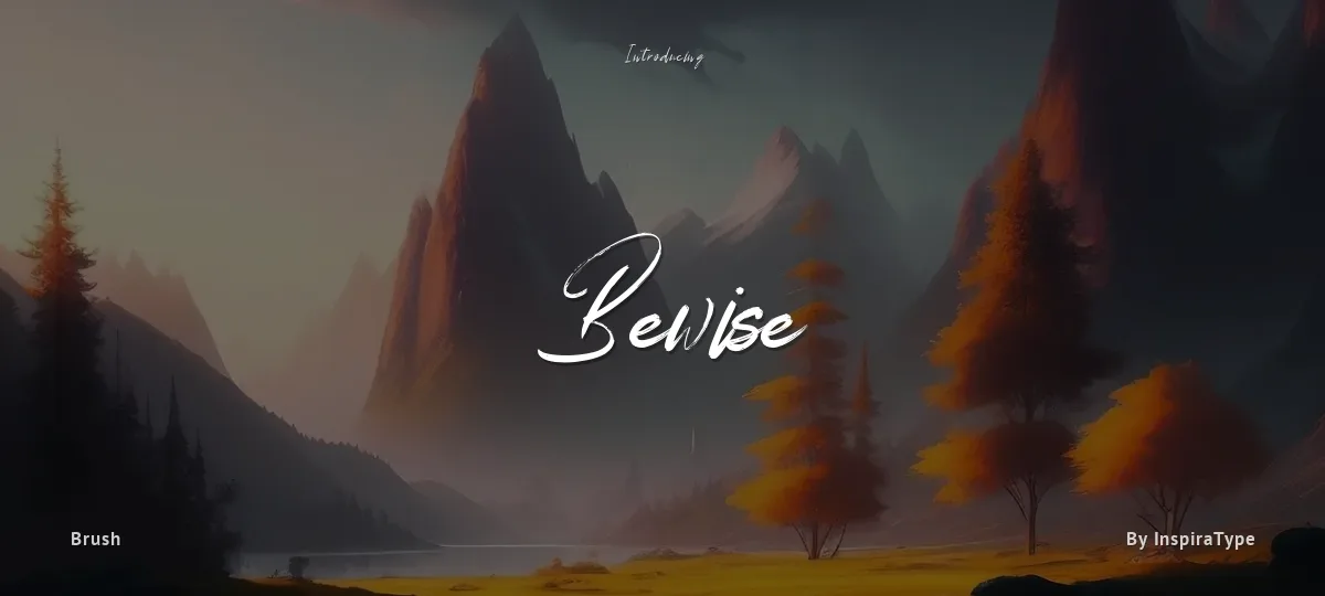 Bewise font preview