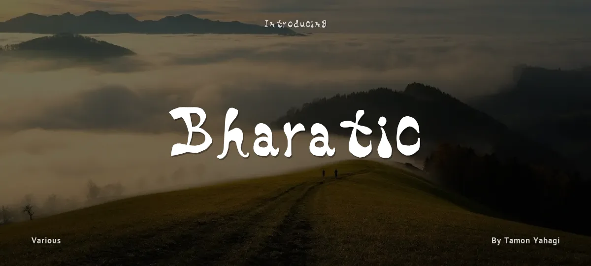 Bharatic font preview