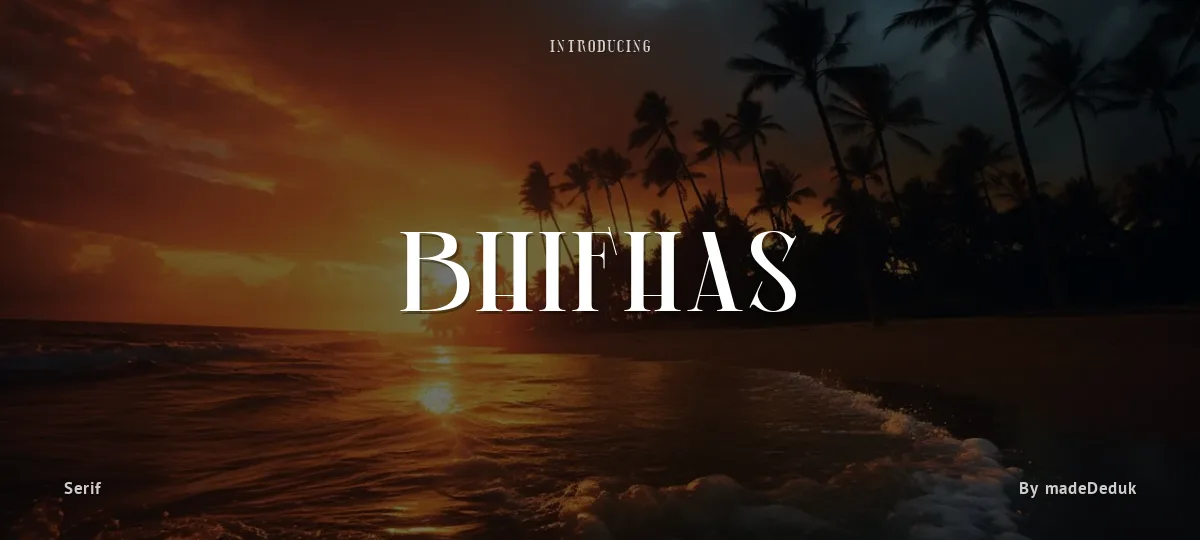 Bhifhas font preview