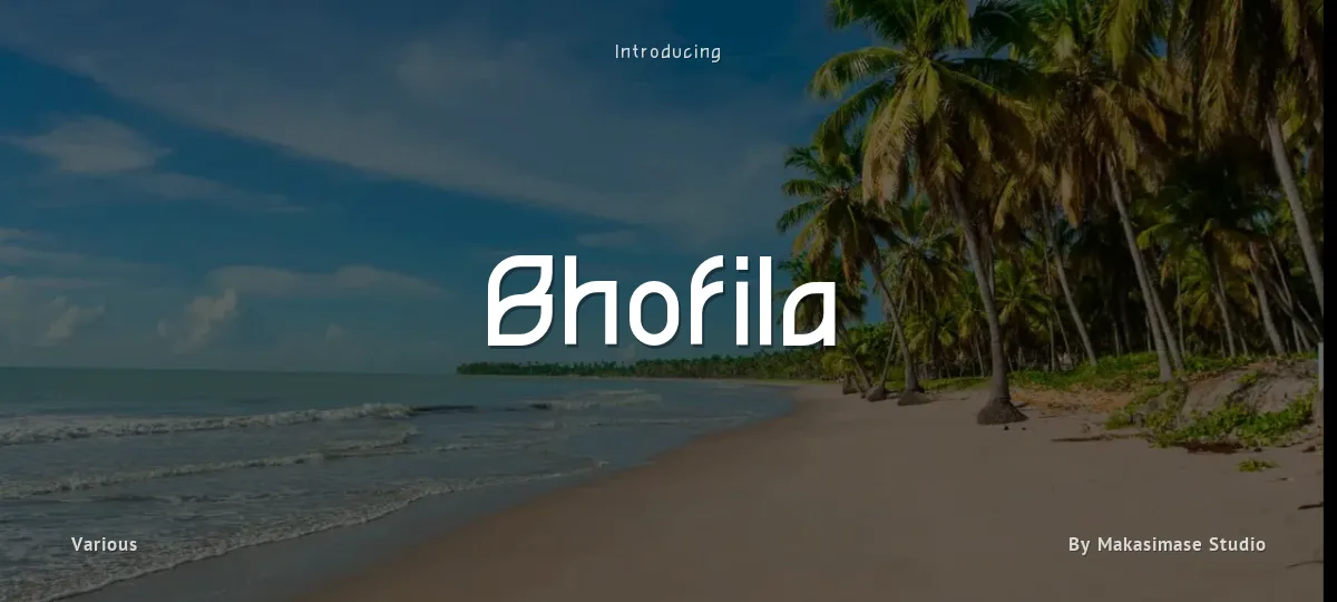 Bhofila font preview