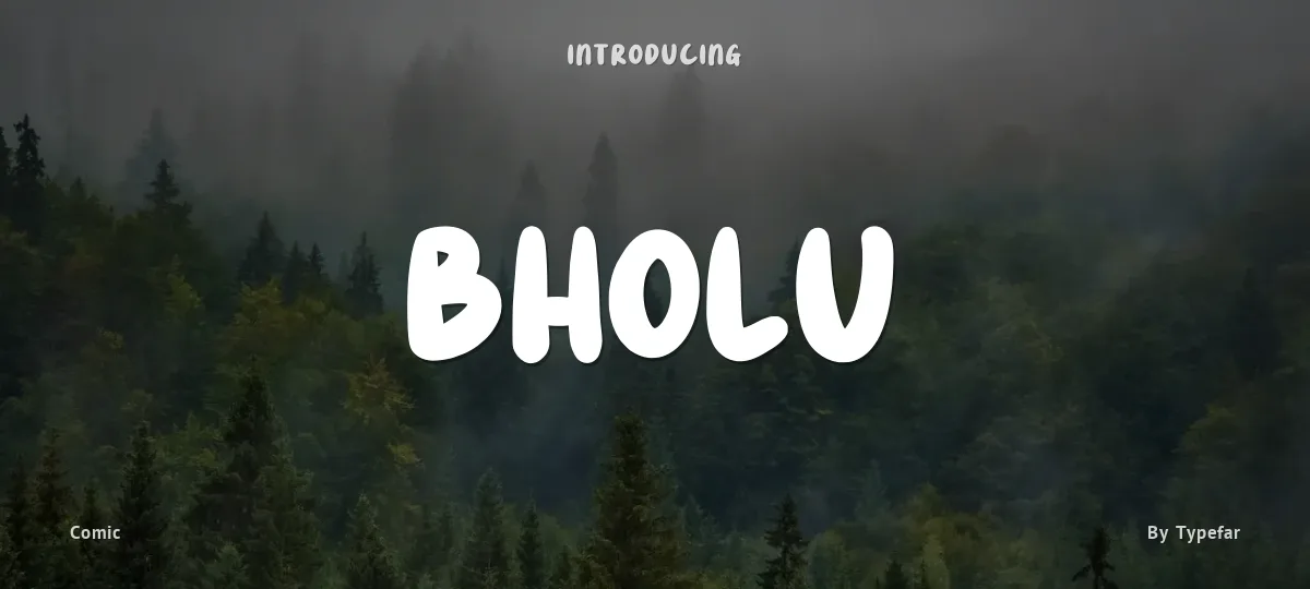 Bholu font preview