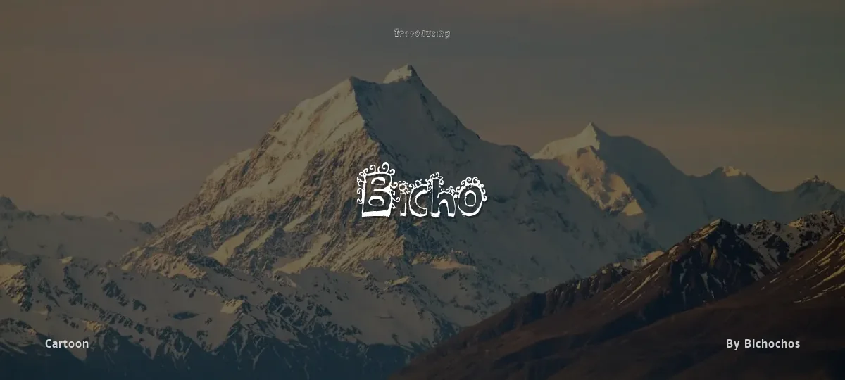 Bicho font preview