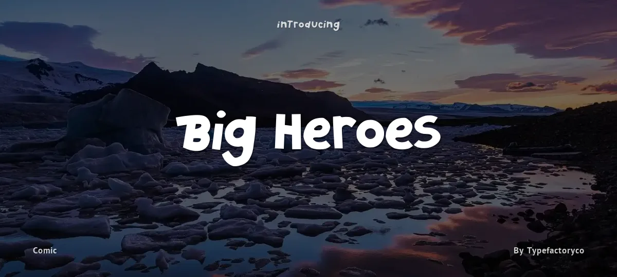 Big Heroes font preview