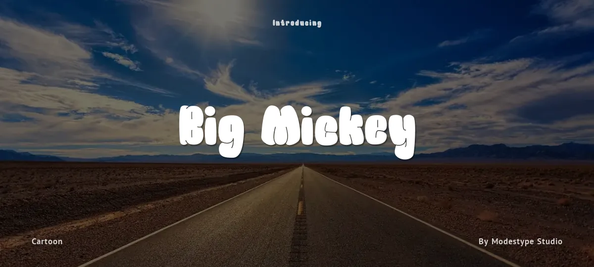 Big Mickey font preview