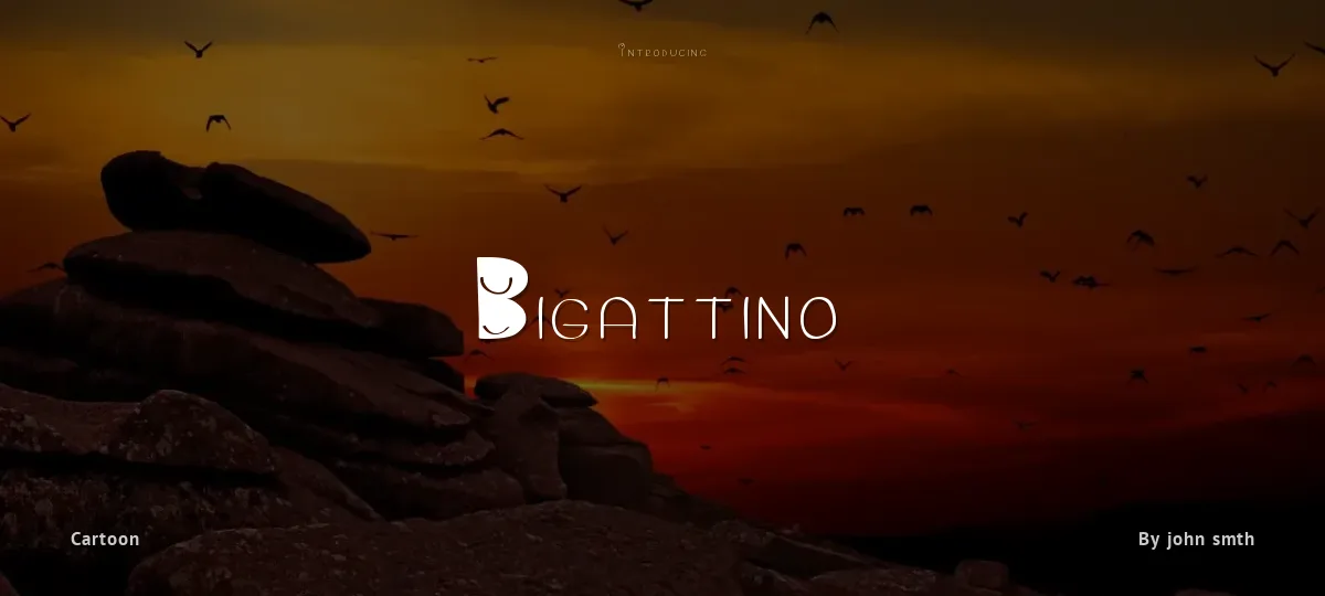 Bigattino font preview