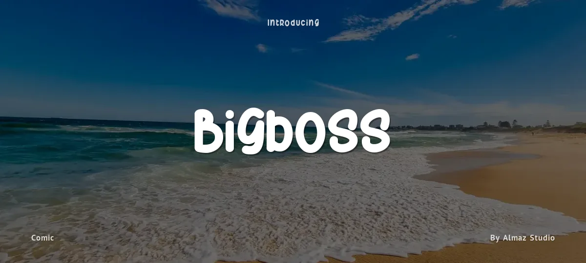 Bigboss font preview