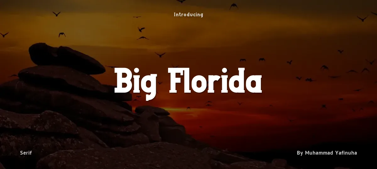 Big Florida font preview