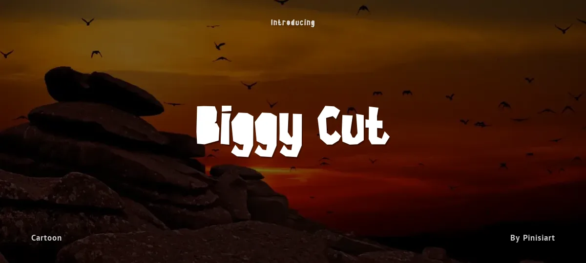 Biggy Cut font preview