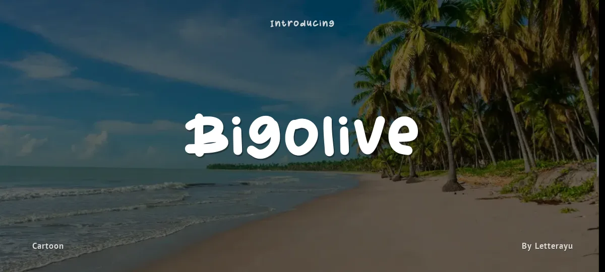 Bigolive font preview
