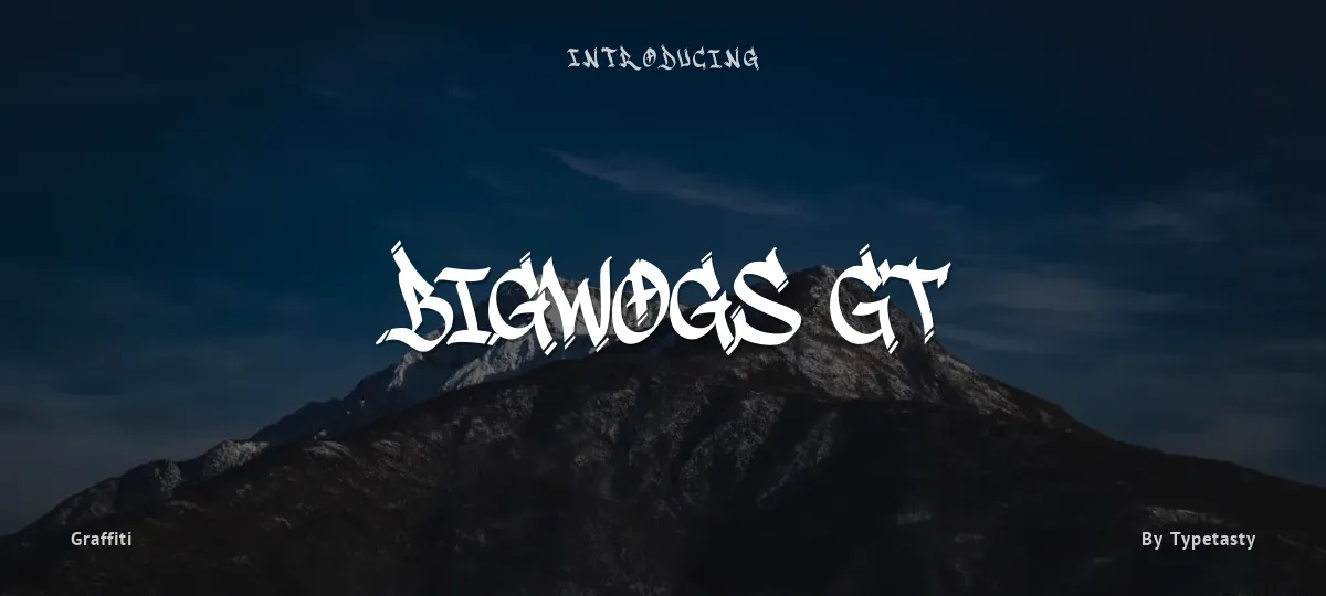 Bigwogs GT font preview