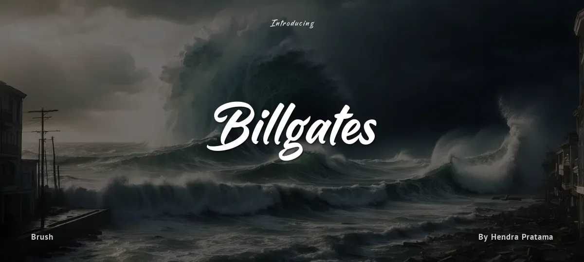 Billgates font preview