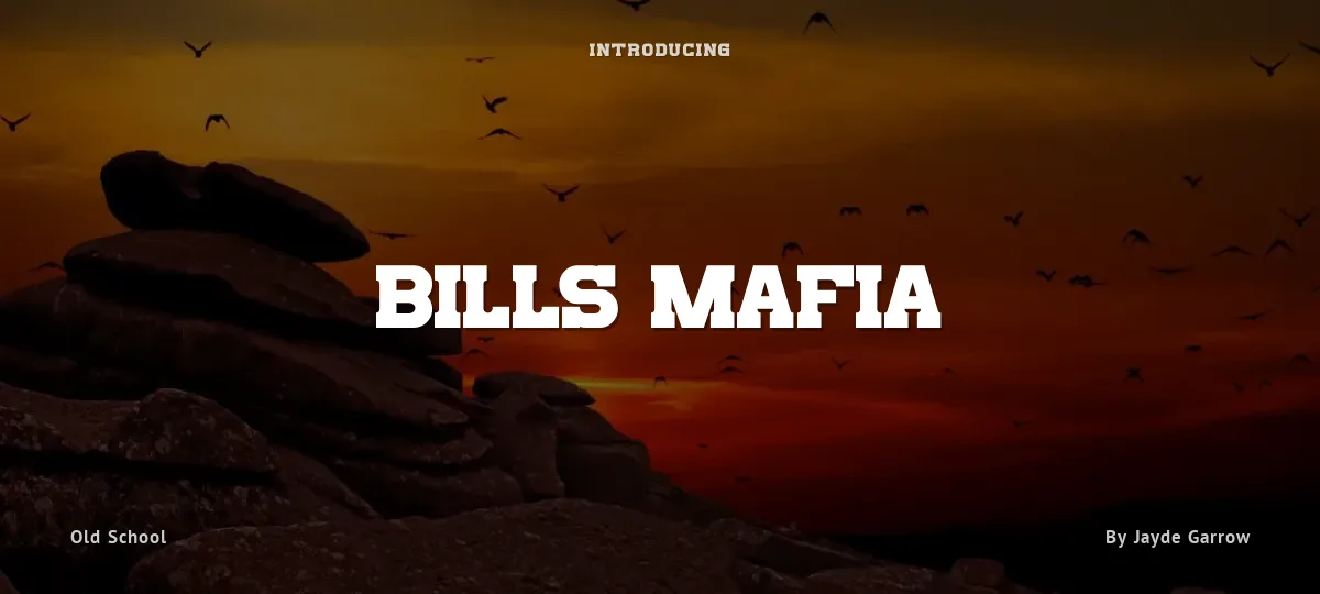 Bills Mafia font preview