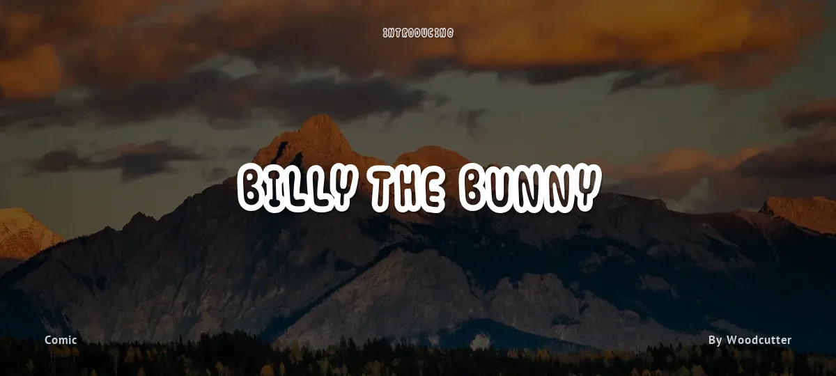 Billy The Bunny font preview