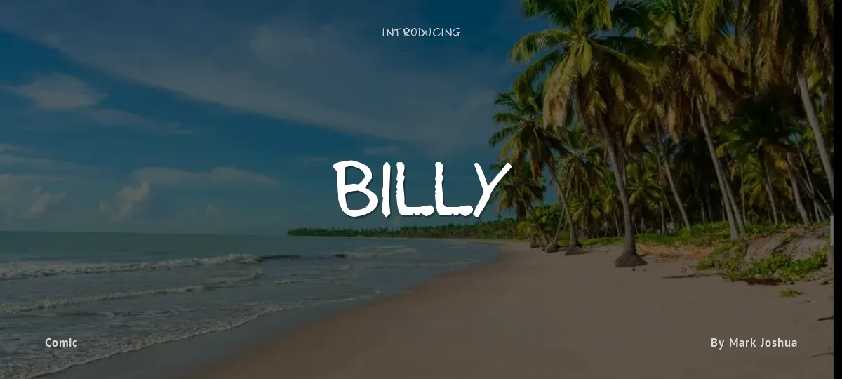 Billy font preview