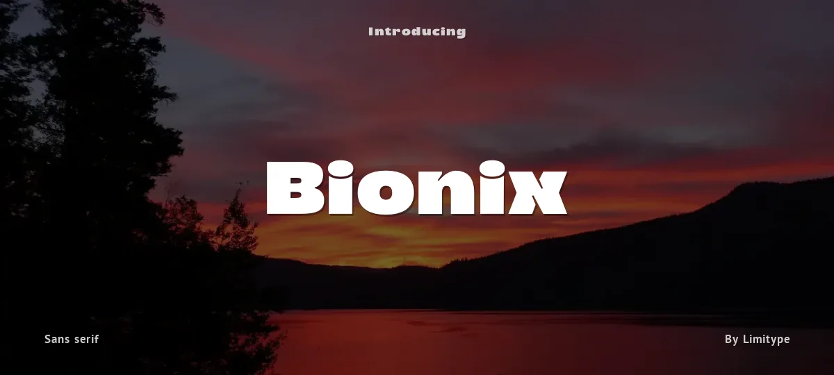 Bionix font preview