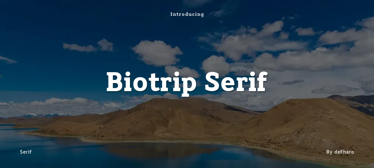 Biotrip Serif font preview