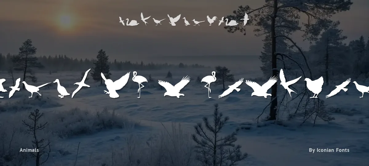 Birds of a Feather font preview