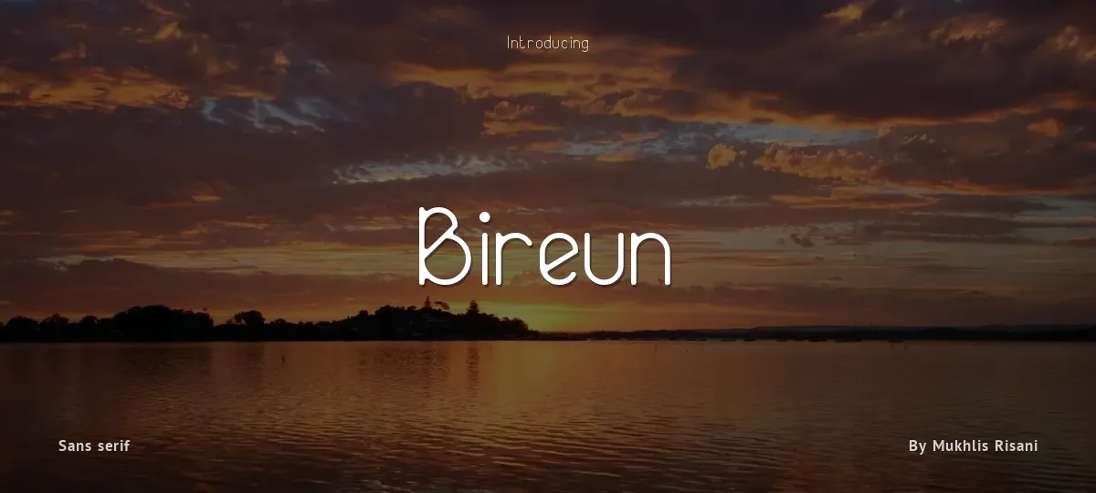 Bireun font preview